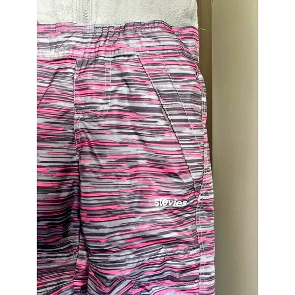 Snow Bib Overalls with Fleece Top Size 2T Stevie Pink Grey Elastic Ankles Skiing - Picture 2 of 9